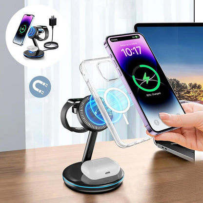 Skanto | Foldable Magnetic 3-in-1 Wireless Charger
