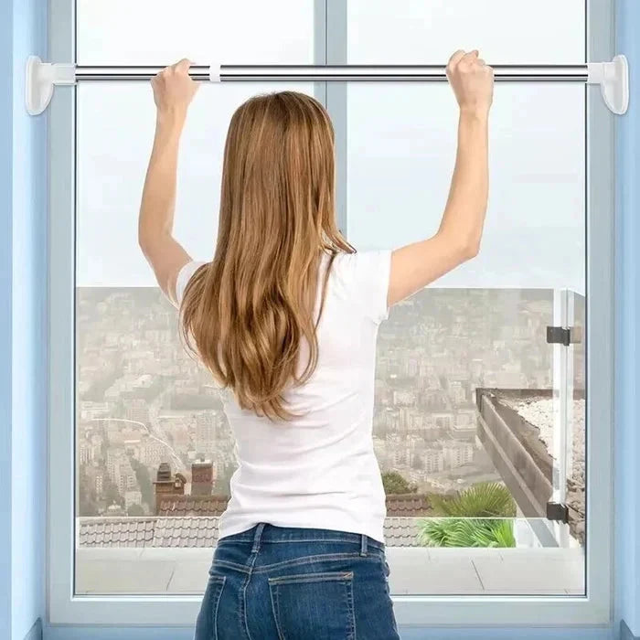 BowLift | Adjustable Drill-Free Rod – Stainless Steel Curtain Rod