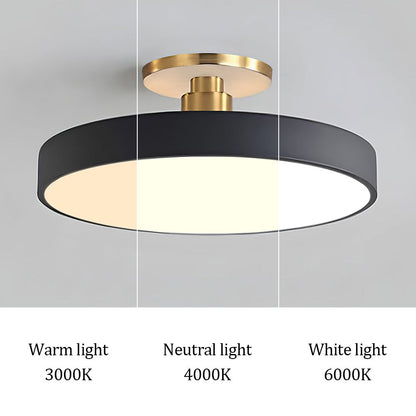 BowLift | Modern LED Semi Flush Mount Ceiling Light | Energy-Saving. Durable Design for Hallway. Dining Room & Living Room