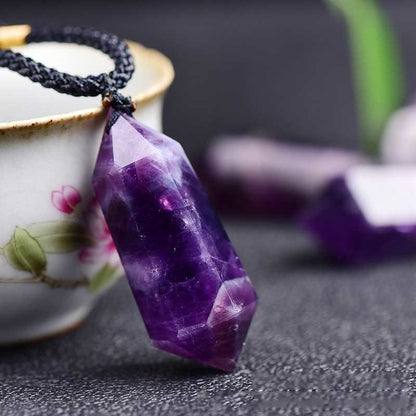 Skanto | Natural Crystal Amethyst Healing Necklace - Lyra