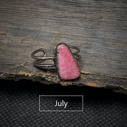 Skanto | Natural Raw Birthstone Ring - Selina