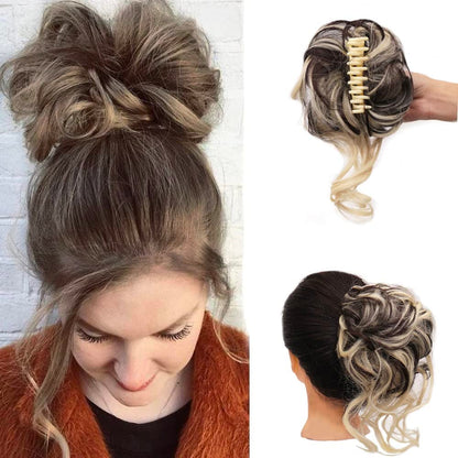 Curly Bun Hair Claw Clips Bowlift