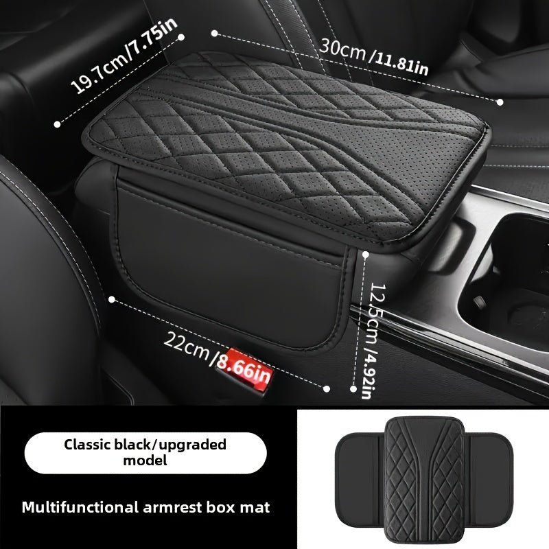 Car Armrest Organizer PU Leather with Pocket | Karnz