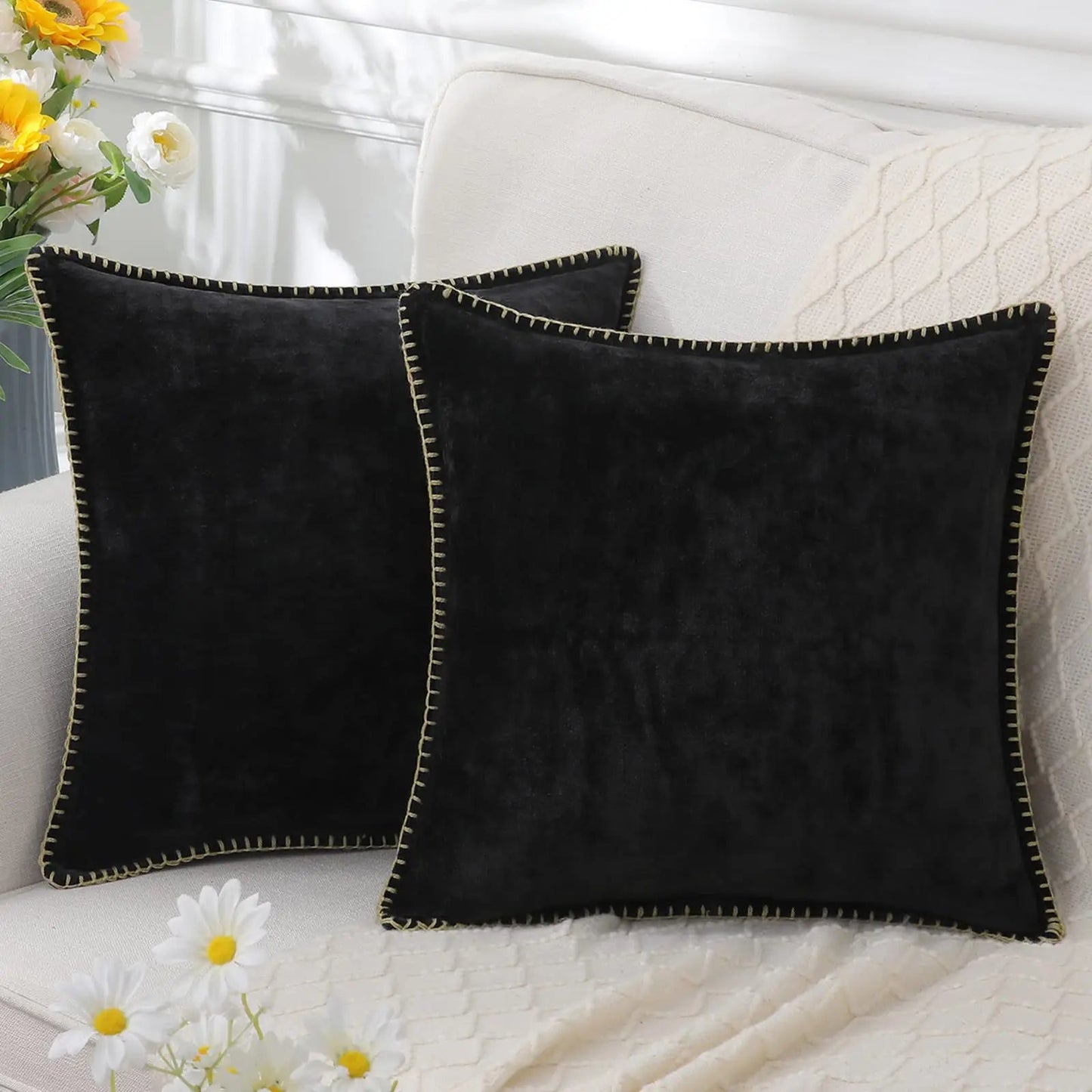 BowLift | Soft Chenille Velvet Throw Pillow Cover