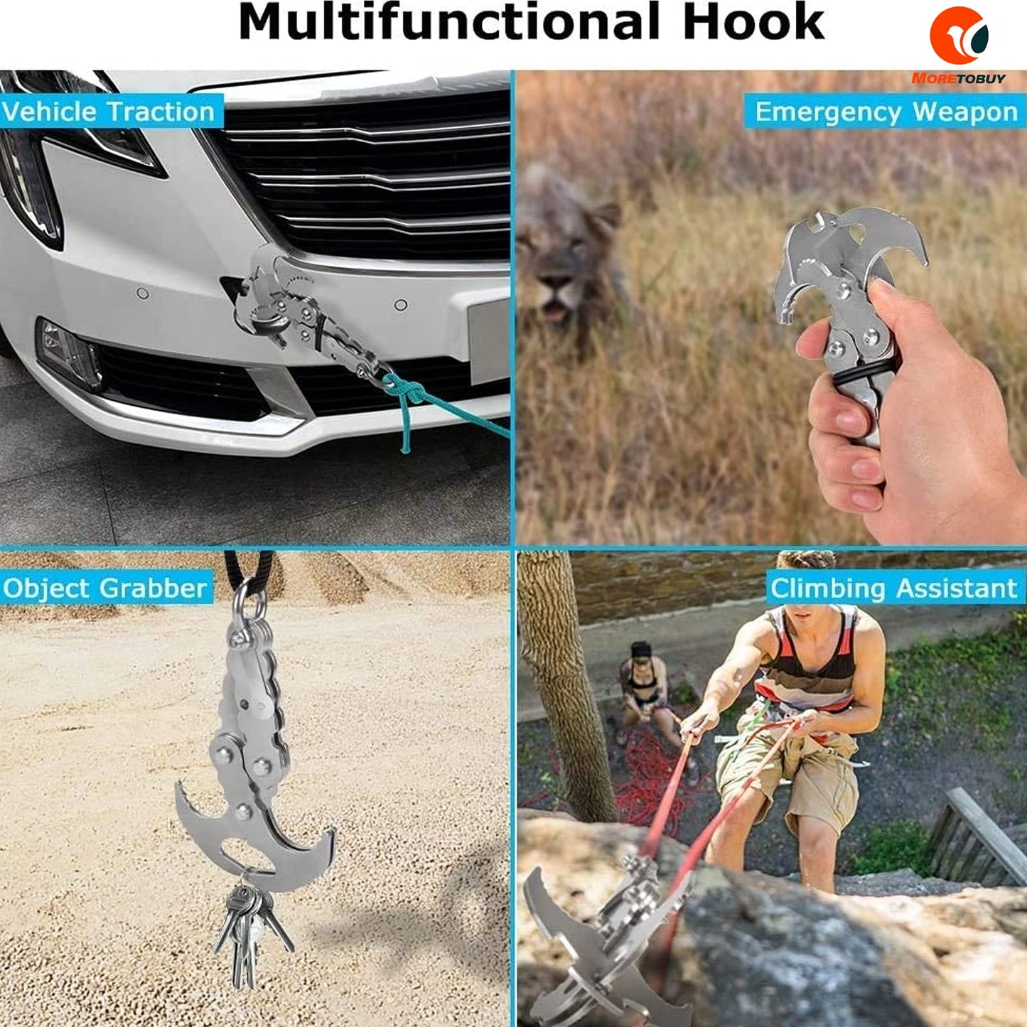 BowLift | Stainless Steel Gravity Grappling Hook