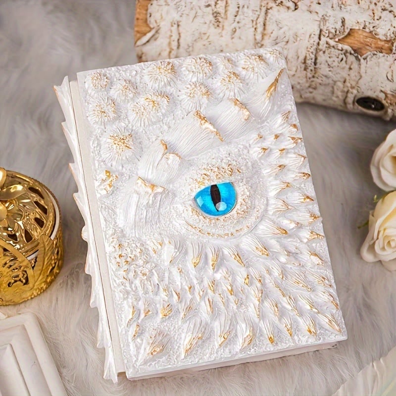 Skanto | Dragon Eye 3D Printed Journal - Handmade Resin Engraved Notebook