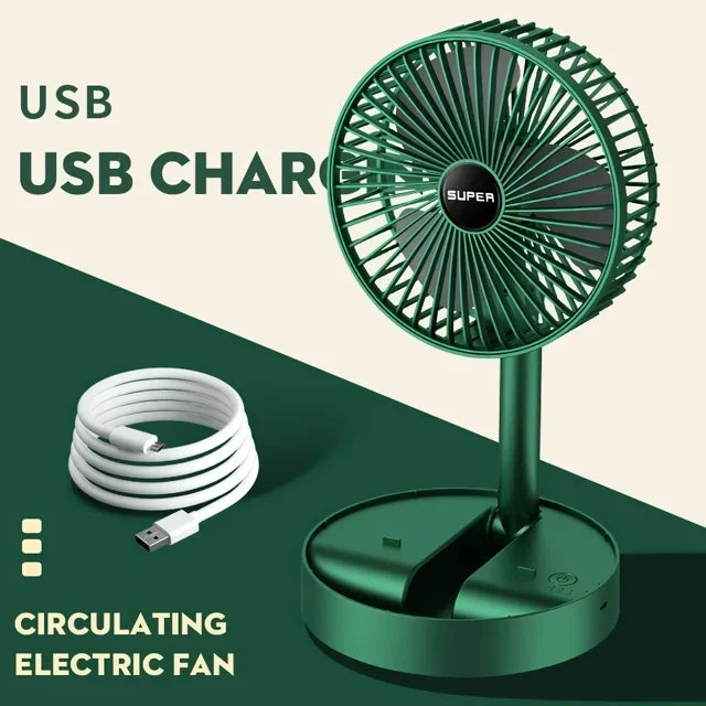 Compact 15 cm USB portable fan with 3-speed control | Karnz