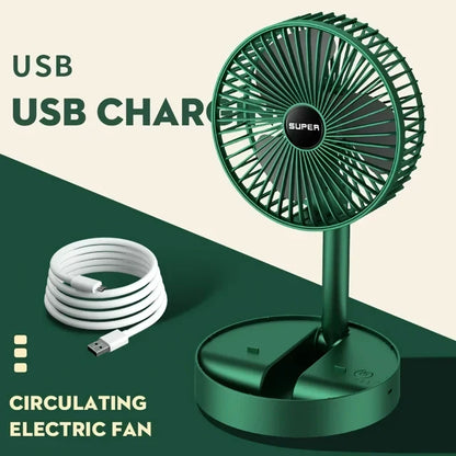 Compact 15 cm USB portable fan with 3-speed control | Karnz