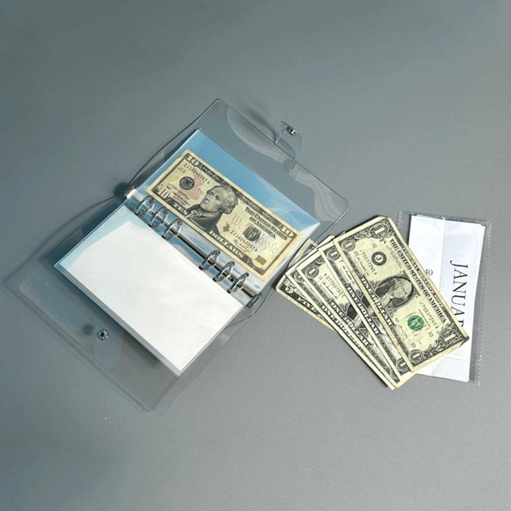 12-month envelope money-saving challenge folder