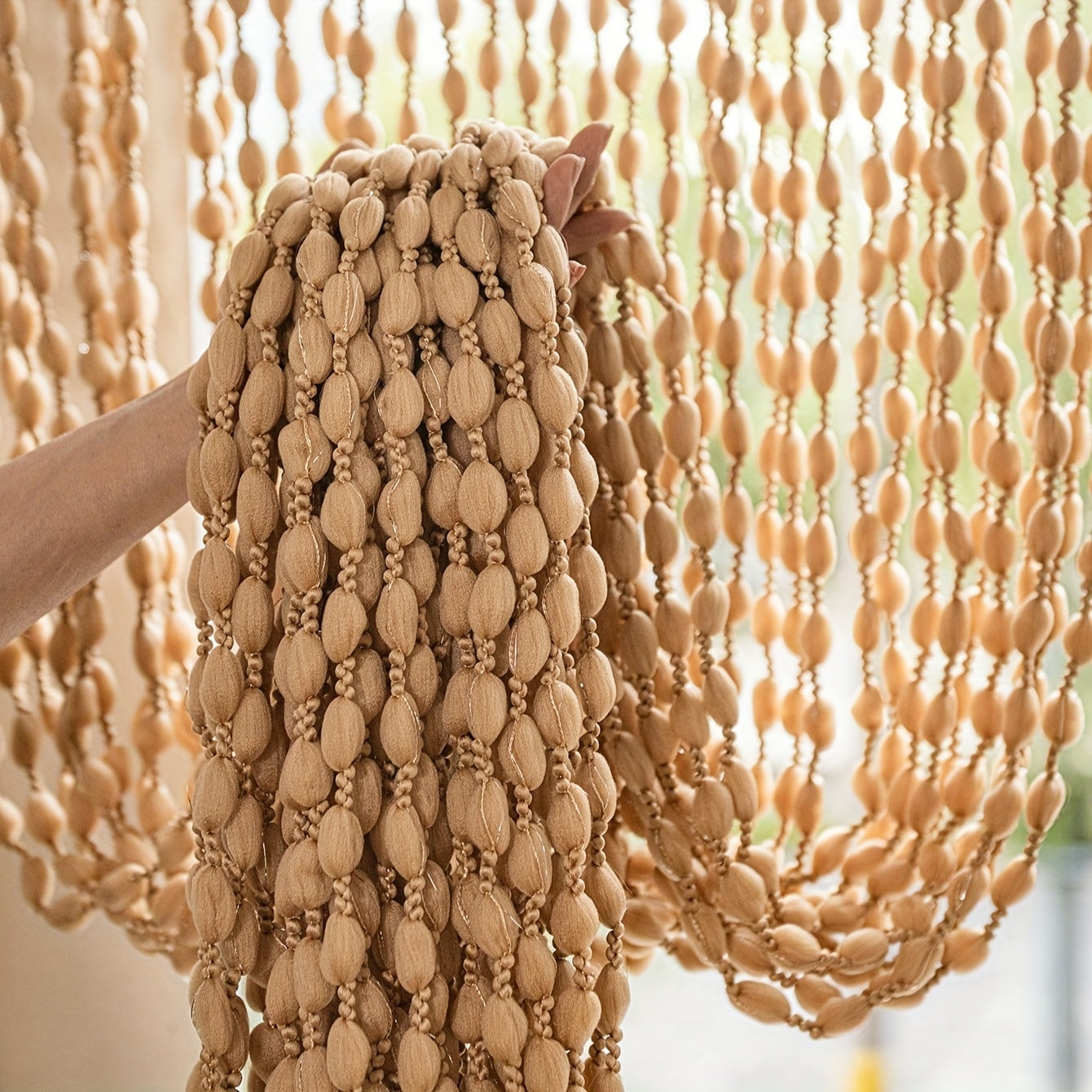 BohoDream Bed Canopy with Pearls for Bedroom or Play Area | Karnz