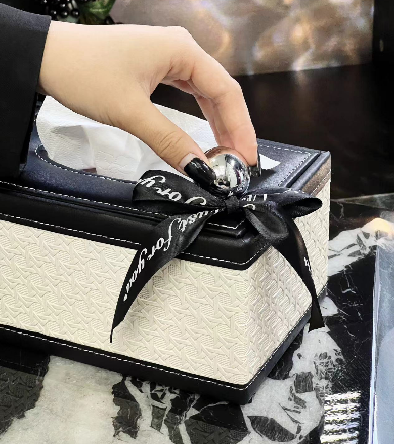 BowLift | Modèra Premium Leatherite Tissue Case | Stylish and durable tissue organizer for modern spaces