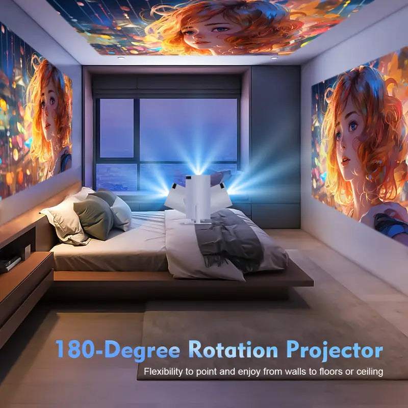 BowLift | Magcubic HY300 4K Mini Projector – Android 11, Dual WiFi 6, 260 ANSI, Wireless 5.0