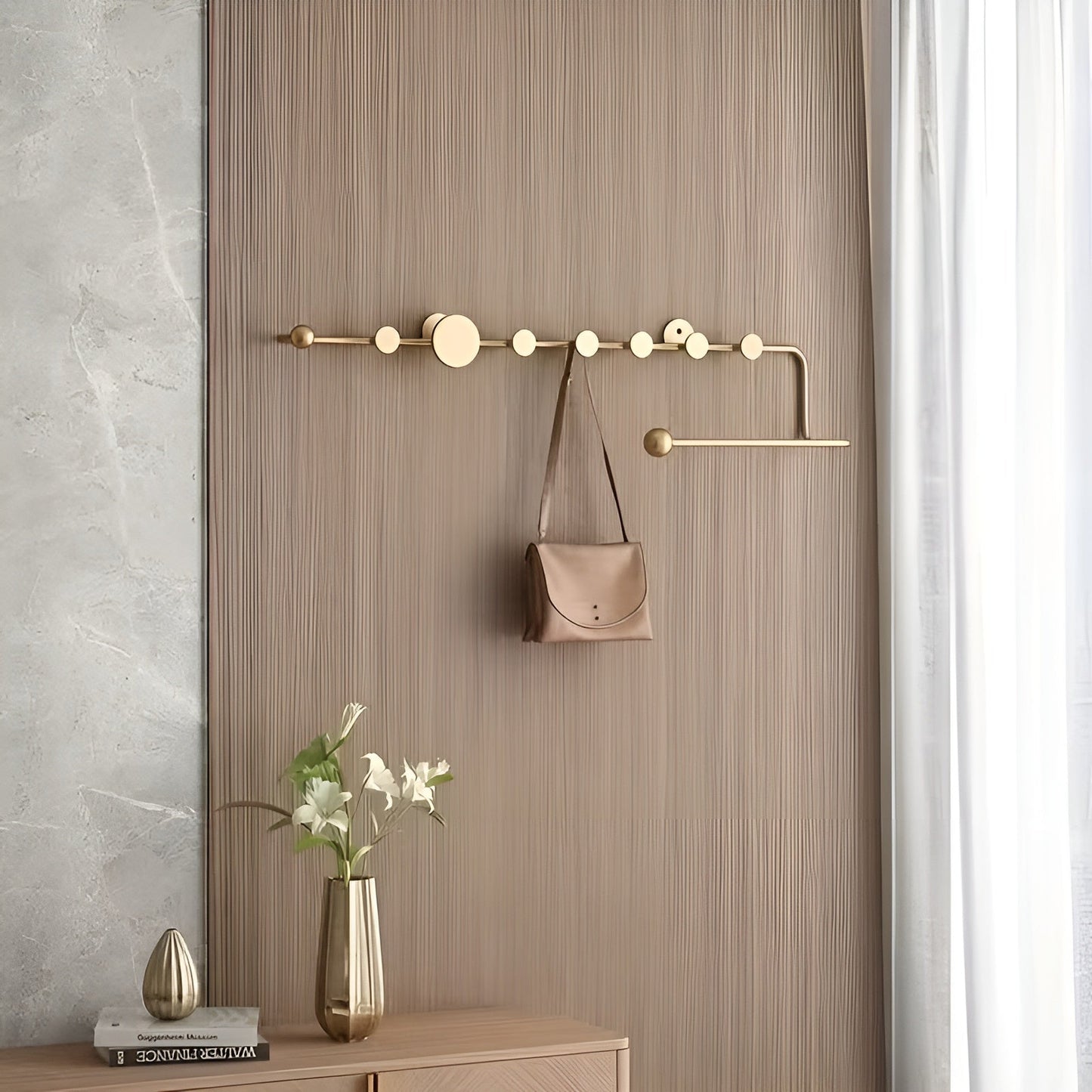 Wall wardrobe with hooks – Modern and space-saving | Ideal for hallway, bedroom, and entrance area | Bowlift