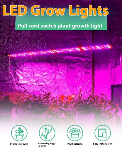 Skanto | LED Grow Light with Full Spectrum Lighting and Pull Switch for Optimal Plant Growth