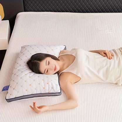 Luxurious Neck Support Pillow – Soft, breathable pillow for side and back sleepers, hypoallergenic and washable