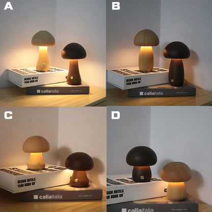 Skanto | Mushroom Table Lamp in Wood
