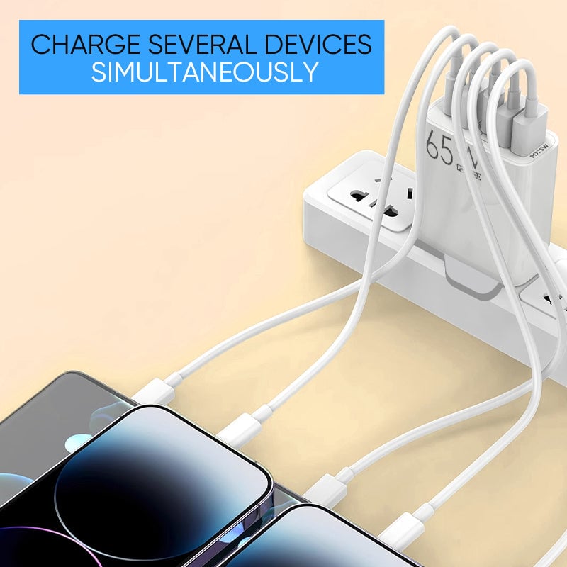 Multi-Port Adapter 65W Fast Charger - US Standard