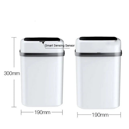 Kitchen Waste Bin 13L Bathroom Touch Trash Can for Toilet Smart Trash Can Waste Container Dustbin Smart Garbage Can Kitchen