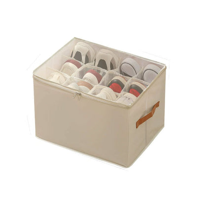 BowLift | Collapsible Shoe Organizer Box with Transparent Lid
