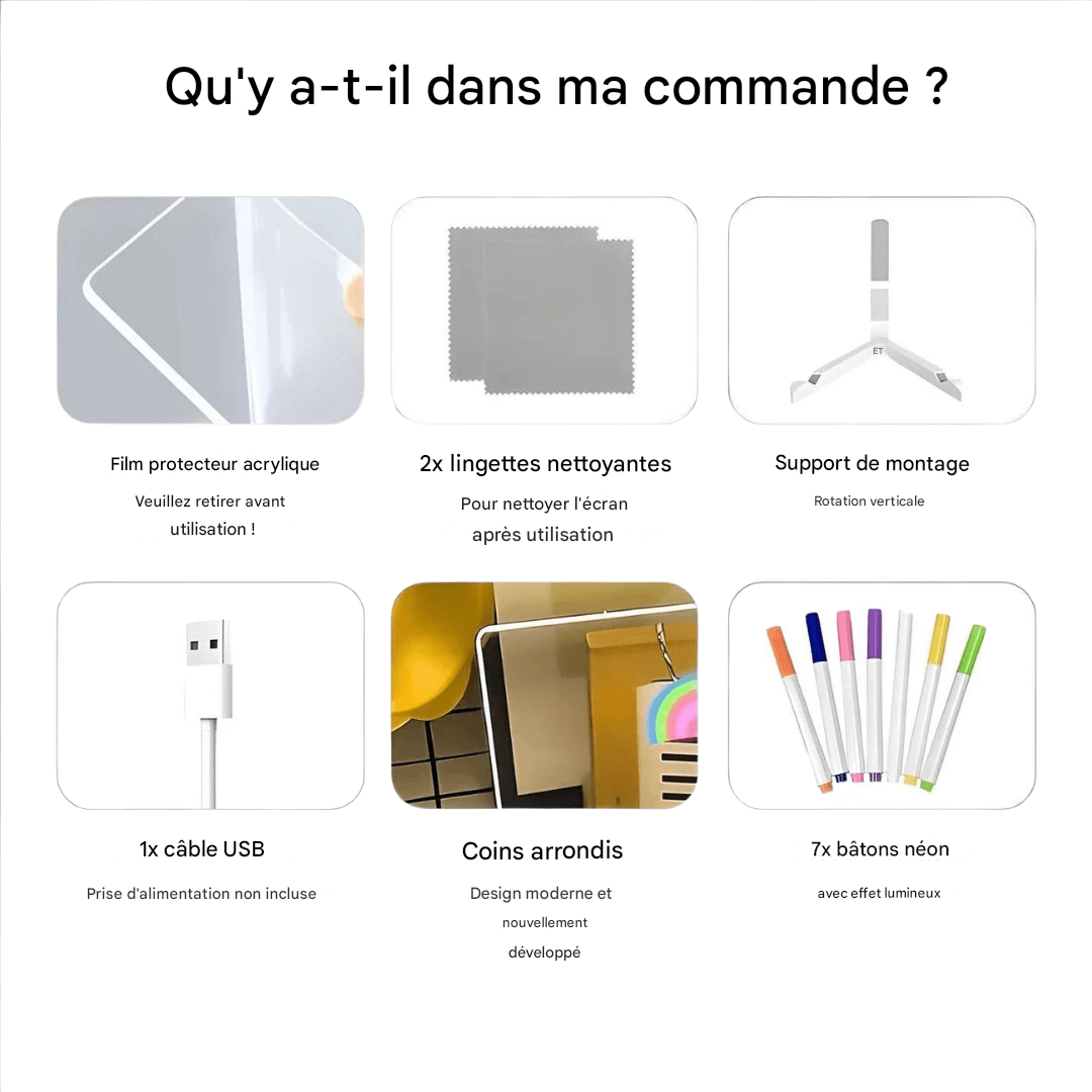 Skanto | Kiddli LED Drawing Board – Reusable Light-Up Writing Tablet