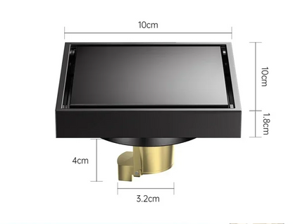 AquaShield Square Stainless Steel Floor Drain Karnz