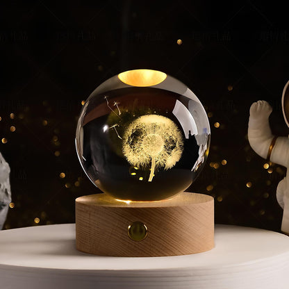BowLift | SolarSphere – Crystal Solar System with LED Lighting | Educational & Decorative Gift