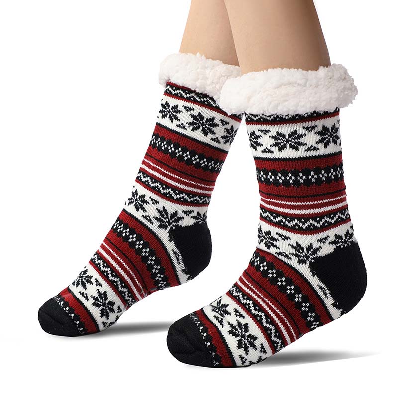 Skanto | Snowflake Ultra-Thick Cashmere Slipper House Socks