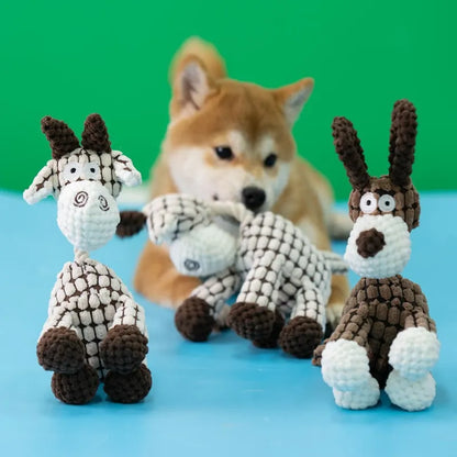 Squeaky plush toy for dogs
