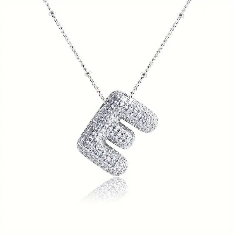 Skanto | Alphabet Diamond Pendant Necklace
