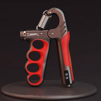 BowLift | Adjustable Hand Grip Strengthener | 5–100KG Resistance | Rep Counter | Non-Slip Handles