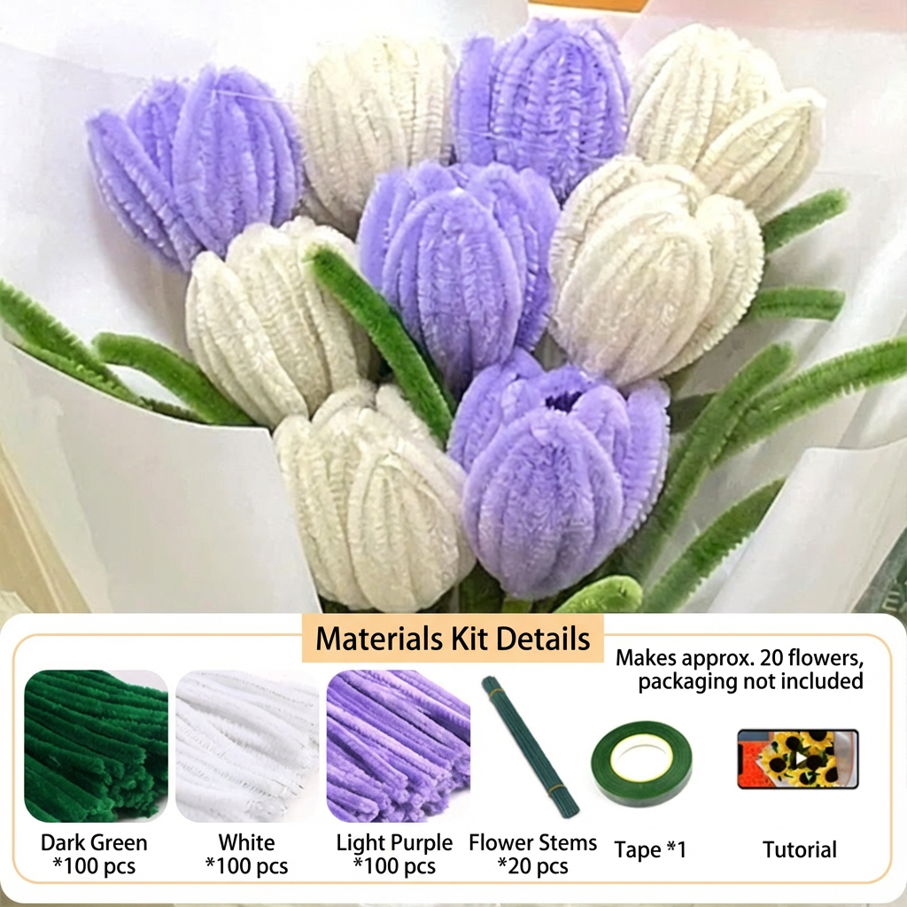 BowLift | DIY Chenille Flower Kit