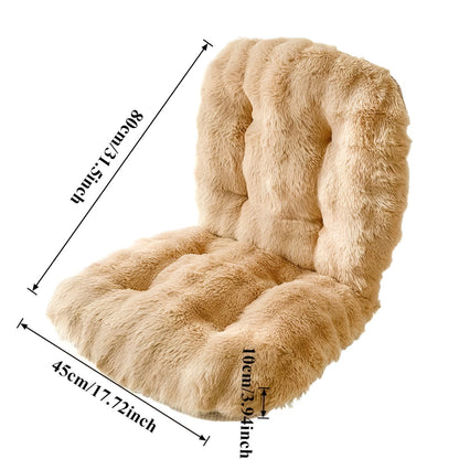 Soft faux fur seat cushion – extra thick and cozy | Perfect for armchairs and sofas