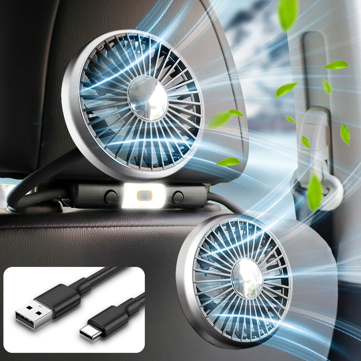 Summer Dual-Head USB Hose Fan | Karnz