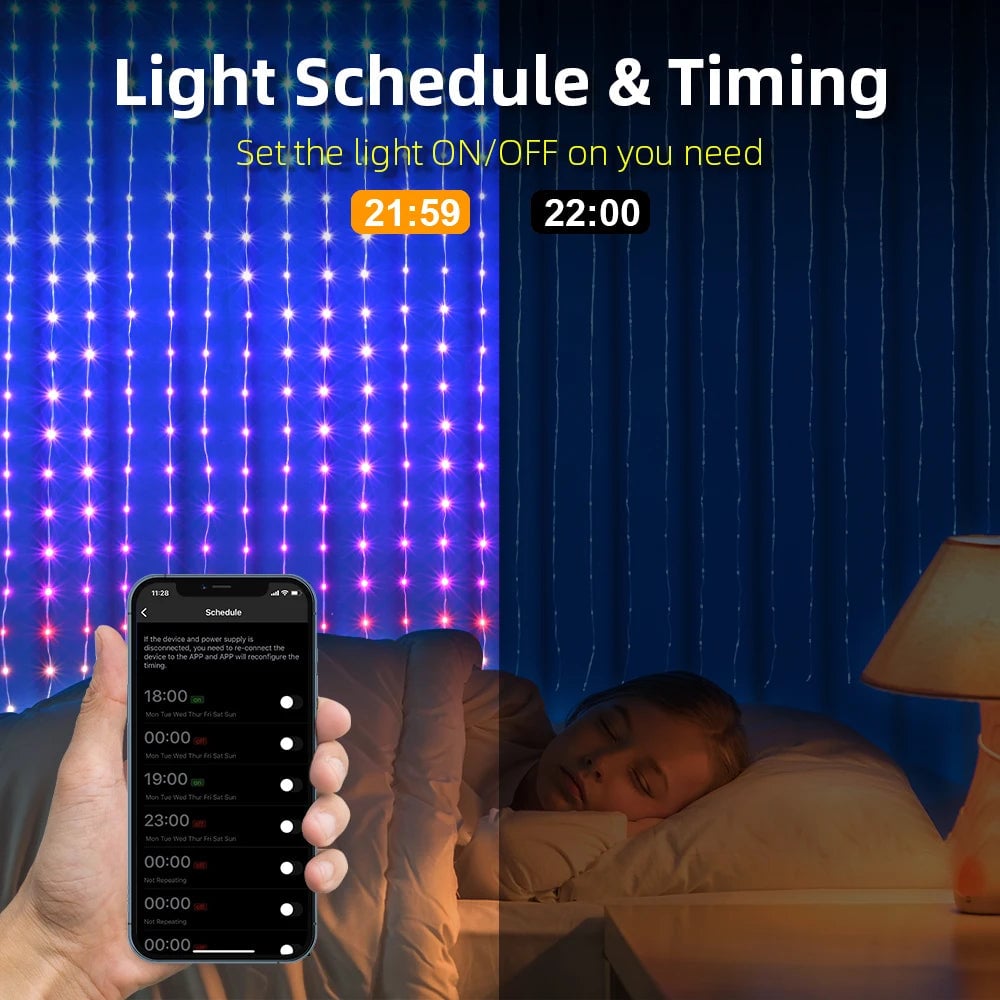 Skanto | ColorWave LED Curtain Sync Lights
