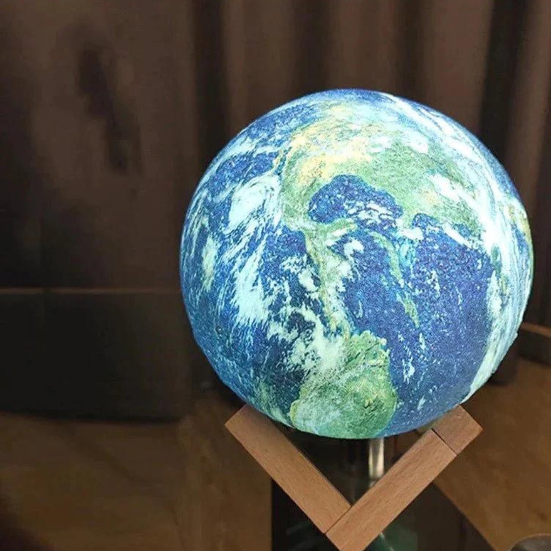 Skanto 3D Earth Lamp | LED Night Light with Color Change | Home & Kids Room Decor