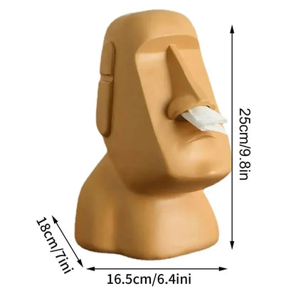 BowLift | Tissue box in Easter Island statues design