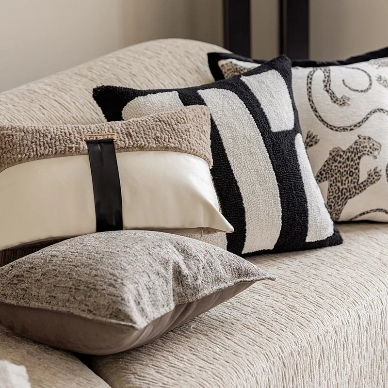 Skanto | Sophisticated Jacquard Embroidered Decorative Pillow Cover