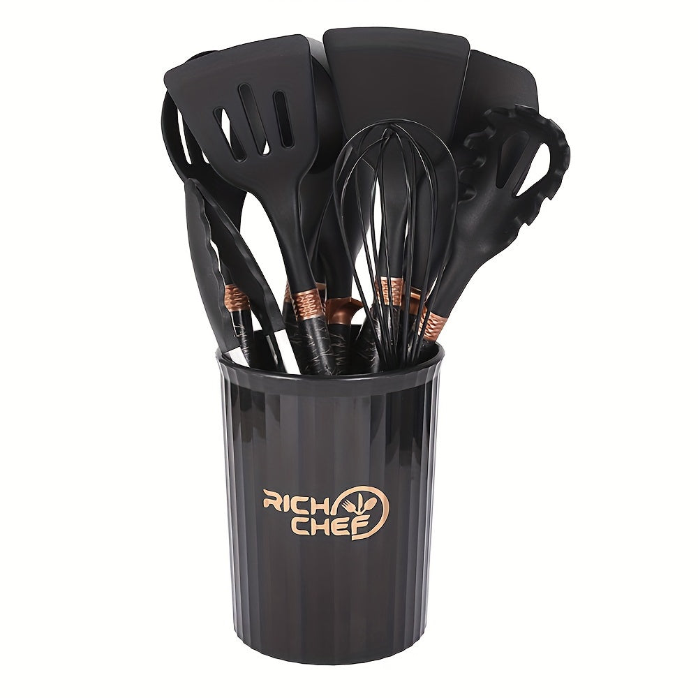 Skanto | Cooking - Kitchen Joy with the Elegant Silicone Kitchen Utensil Set