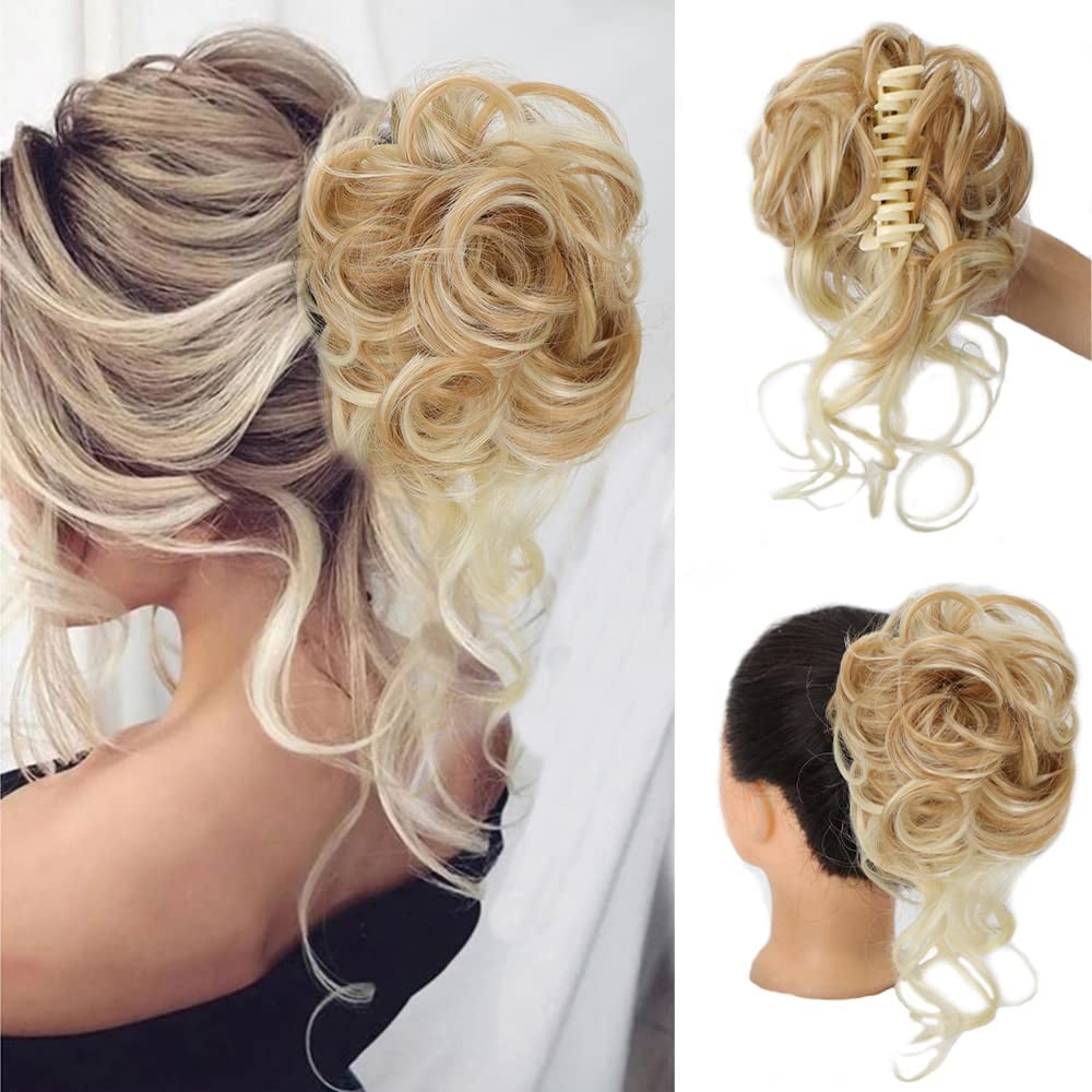 Curly Bun Hair Claw Clips Kalsten