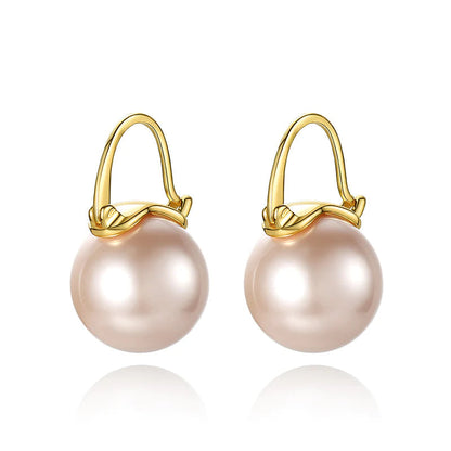 Skanto | Black Pearl Earrings Available in White Champagne Grey Gold and Black Pearl Dangle Earrings