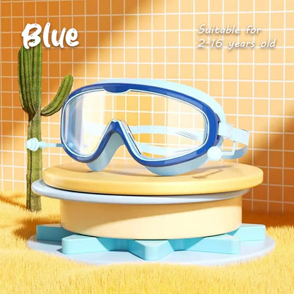 BowLift | HD children's large frame waterproof and anti-fog swimming goggles