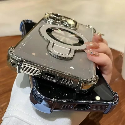 High-quality magnetic iPhone case with MagSafe stand and shock protection
