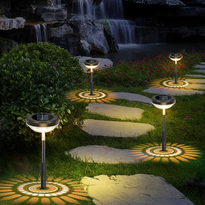 BowLift | Solar Garden Lamp with Color Change – LED Garden Lighting for Outdoor Use with Flower Pattern