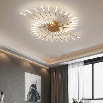 Skanto | Modern Firework-Style Ceiling Lamp – Decorative LED Lighting for Living Room, Bedroom & Dining Room