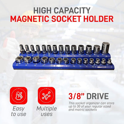 Heavy-Duty Magnetic Socket Organizer Bowlift
