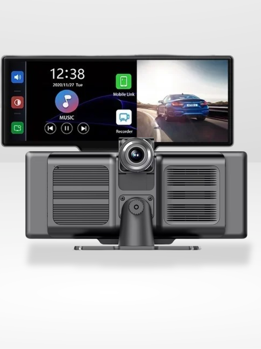 BowLift | Wireless CarPlay Screen with Built-in 4K Dashcam & Optional Rear Camera – 10.26" IPS Display