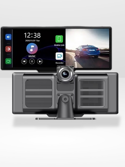 BowLift | Wireless CarPlay Screen with Built-in 4K Dashcam & Optional Rear Camera – 10.26" IPS Display