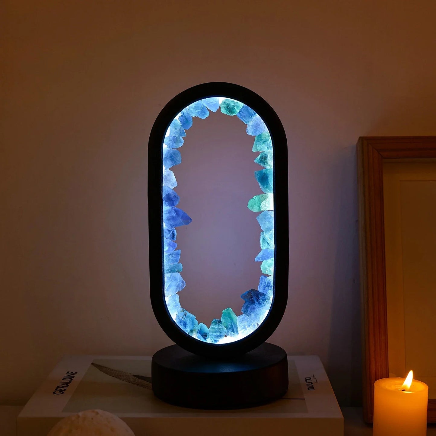 Skanto | CrystalGlow – Handmade Amethyst Atmosphere Lamp for Relaxation and Peace