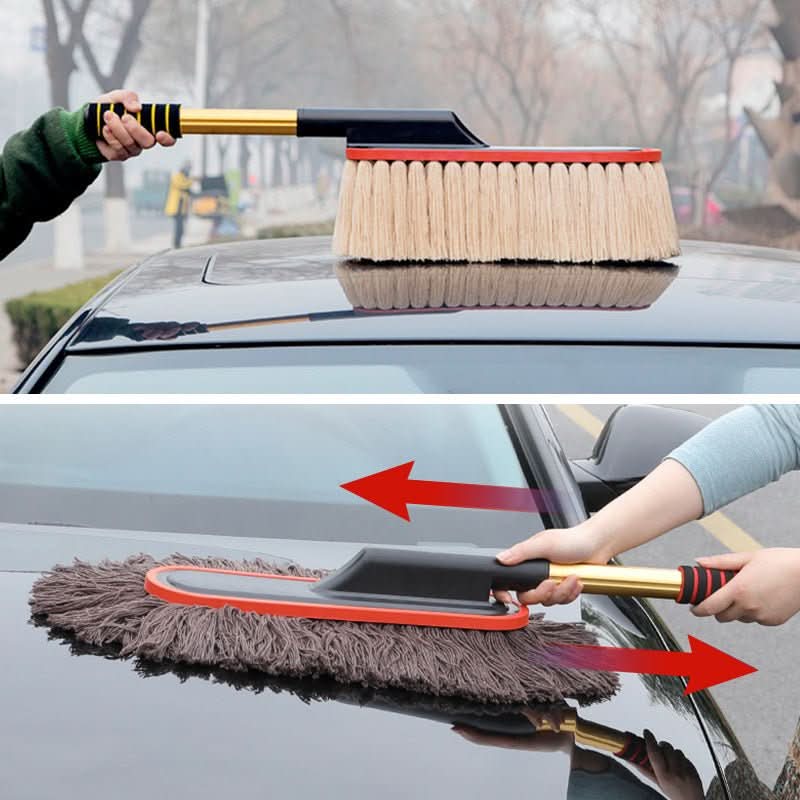 BowLift | Telescopic car dusting brush with soft cotton thread