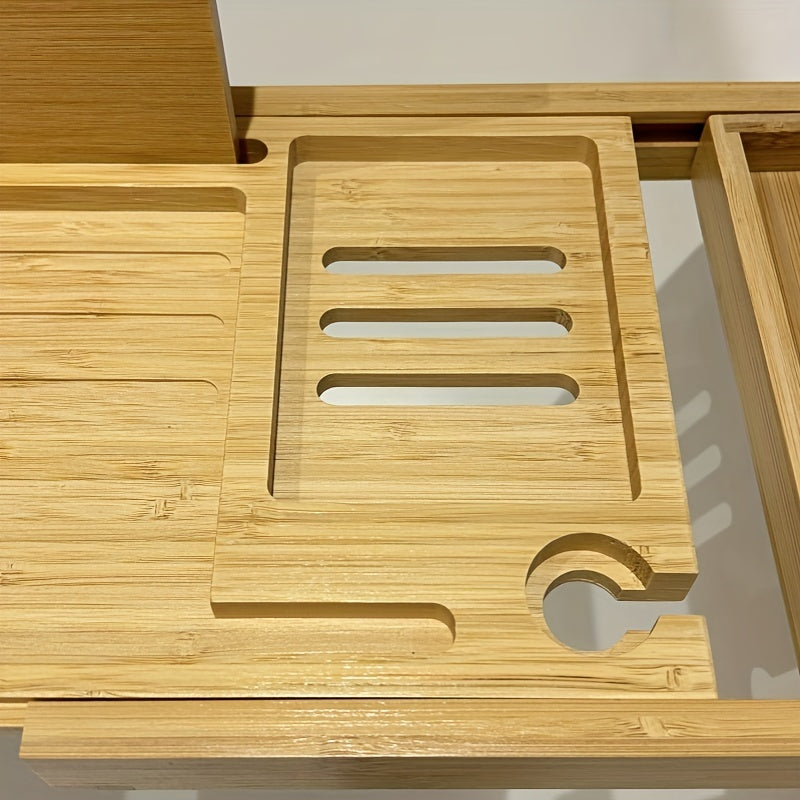 Skanto | Bamboo Bathtub Tray - For Ultimate Relaxation